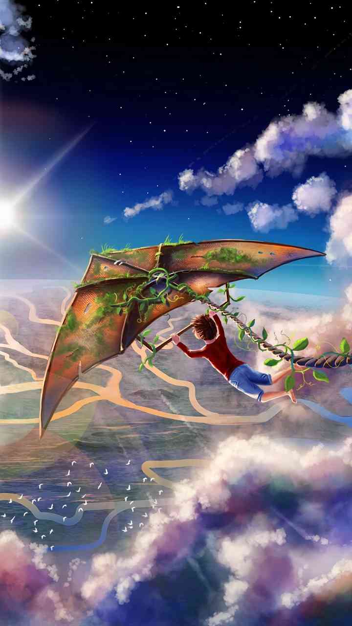 Let your imagination take flight. Beautiful fantasy wallpaper for your device. - MirrorLog